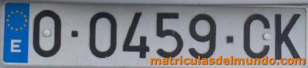 Matrícula de Asturias O-CK 0459
